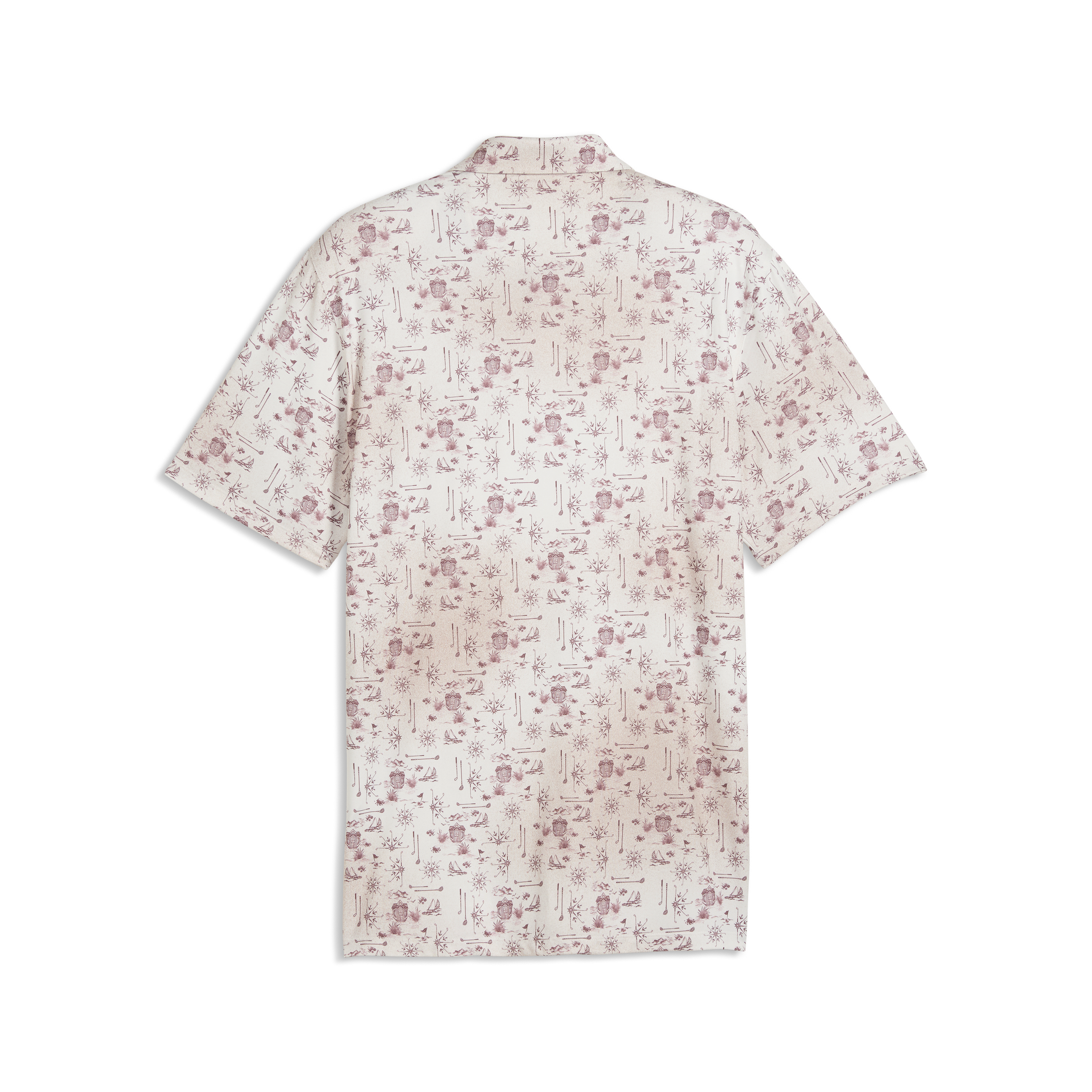 Men's Cloudspun Coastal Claret Short Sleeve Polo