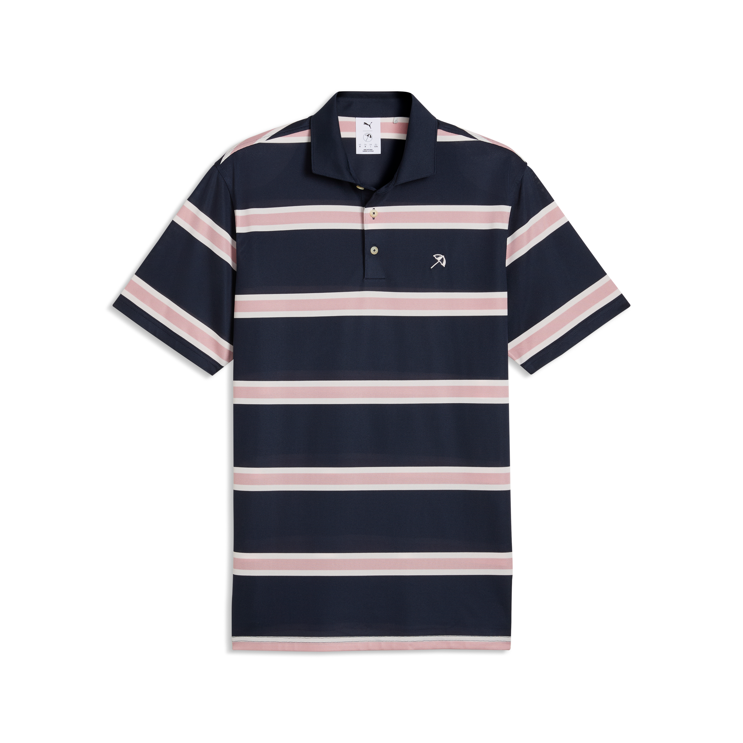 Men's Puma x AP Pique Stripe Short Sleeve Polo