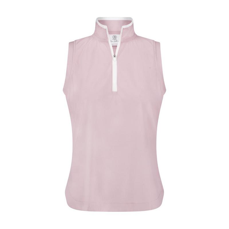 Women's Solid Essential Collared Sleeveless Polo