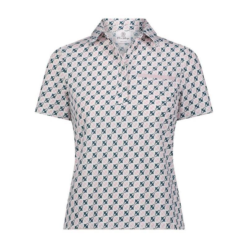 Women's 1/2 Zip Short Sleeve Polo