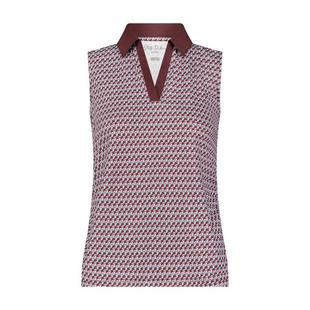 Women's Marley Split Neck Sleeveless Polo STELLA PARKER