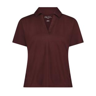 Women's Maria Side Ruched Short Sleeve Polo STELLA PARKER