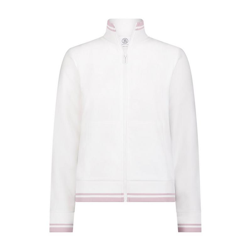 Women's Stripe Rib Zip Sweater