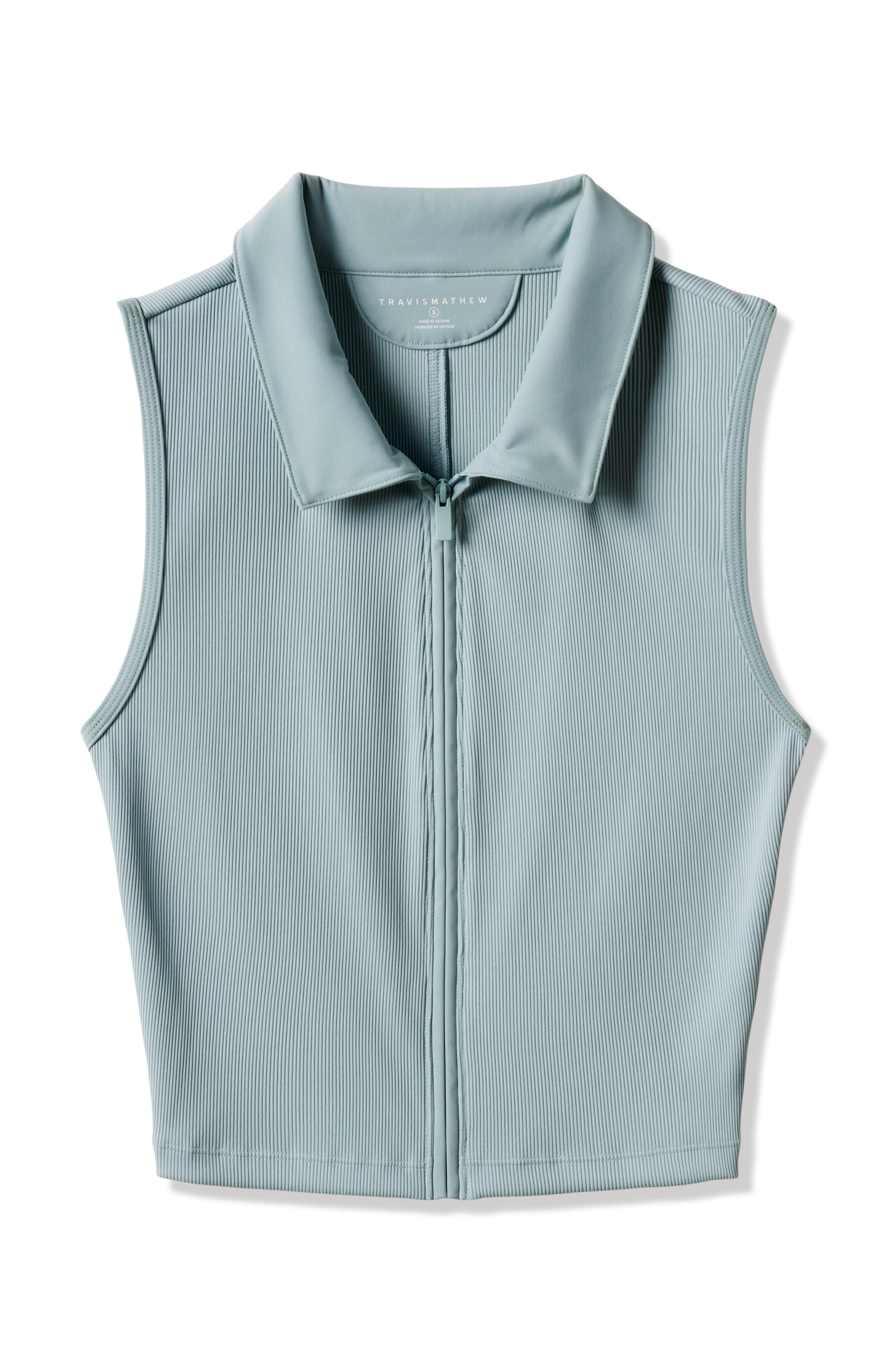Women's Moveknit Rib Zip Sleeveless Polo