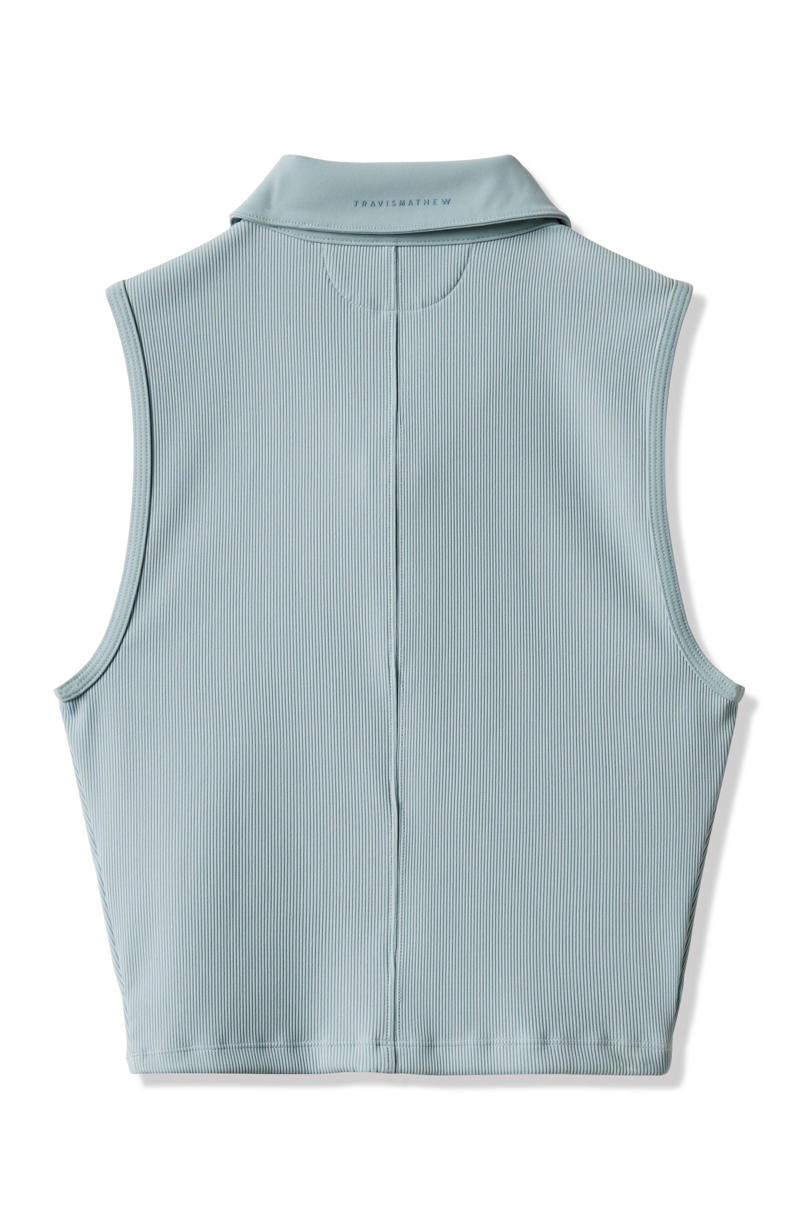 Women's Moveknit Rib Zip Sleeveless Polo
