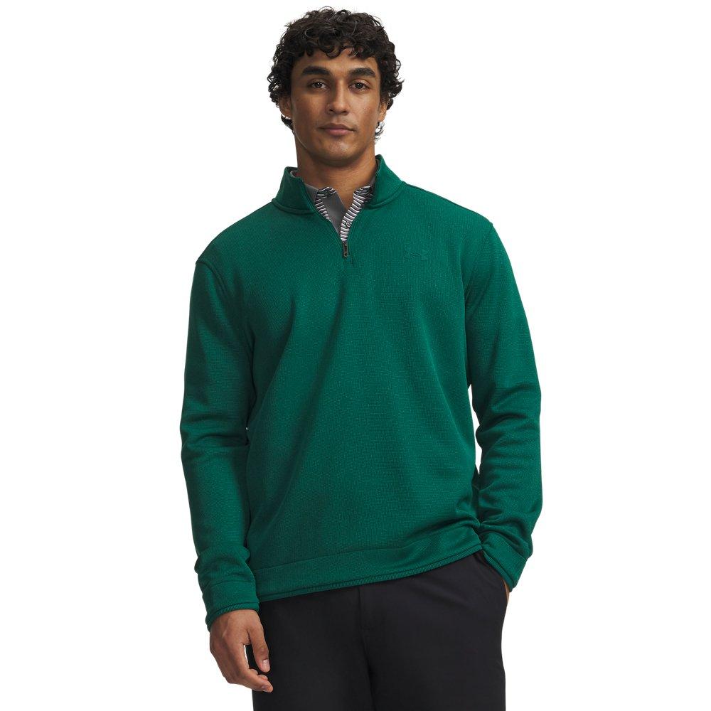 Under Armour | Men's UA Sweater Fleece 1/4 Zip Sweater | in Green, Size 2X