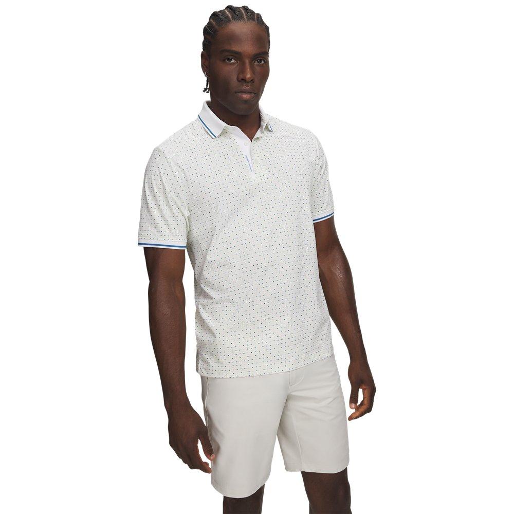 Men's UA ArmourDry Print Rib Short Sleeve Polo