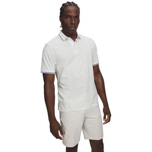 Men's UA ArmourDry Print Rib Short Sleeve Polo UNDER ARMOUR