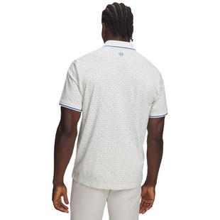 Men's UA ArmourDry Print Rib Short Sleeve Polo UNDER ARMOUR