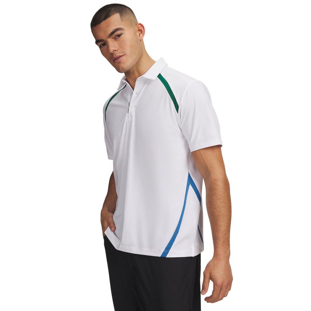 Under Armour | Men's UA ArmourDry Seam Short Sleeve Polo Shirt | in White, Size 2X