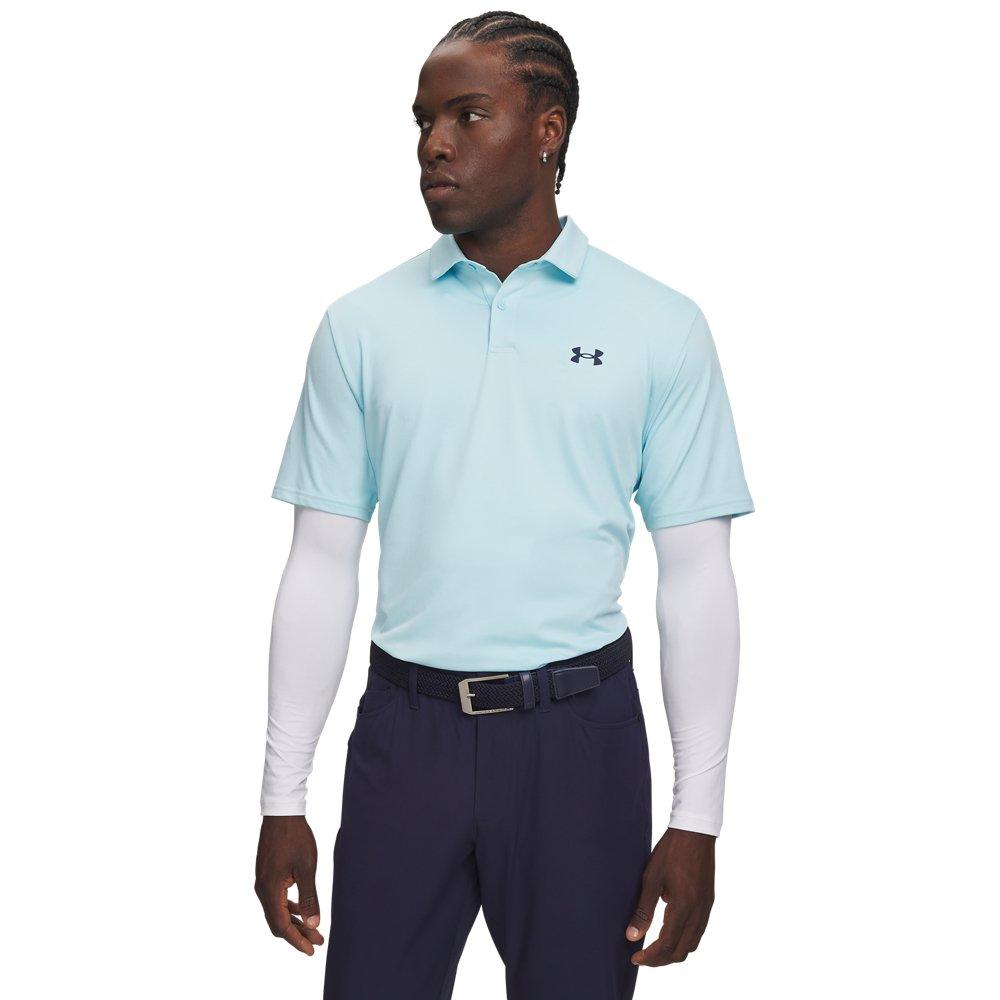 Under Armour | Men's UA Matchplay Short Sleeve Polo Shirt | in Ltblue, Size 2X