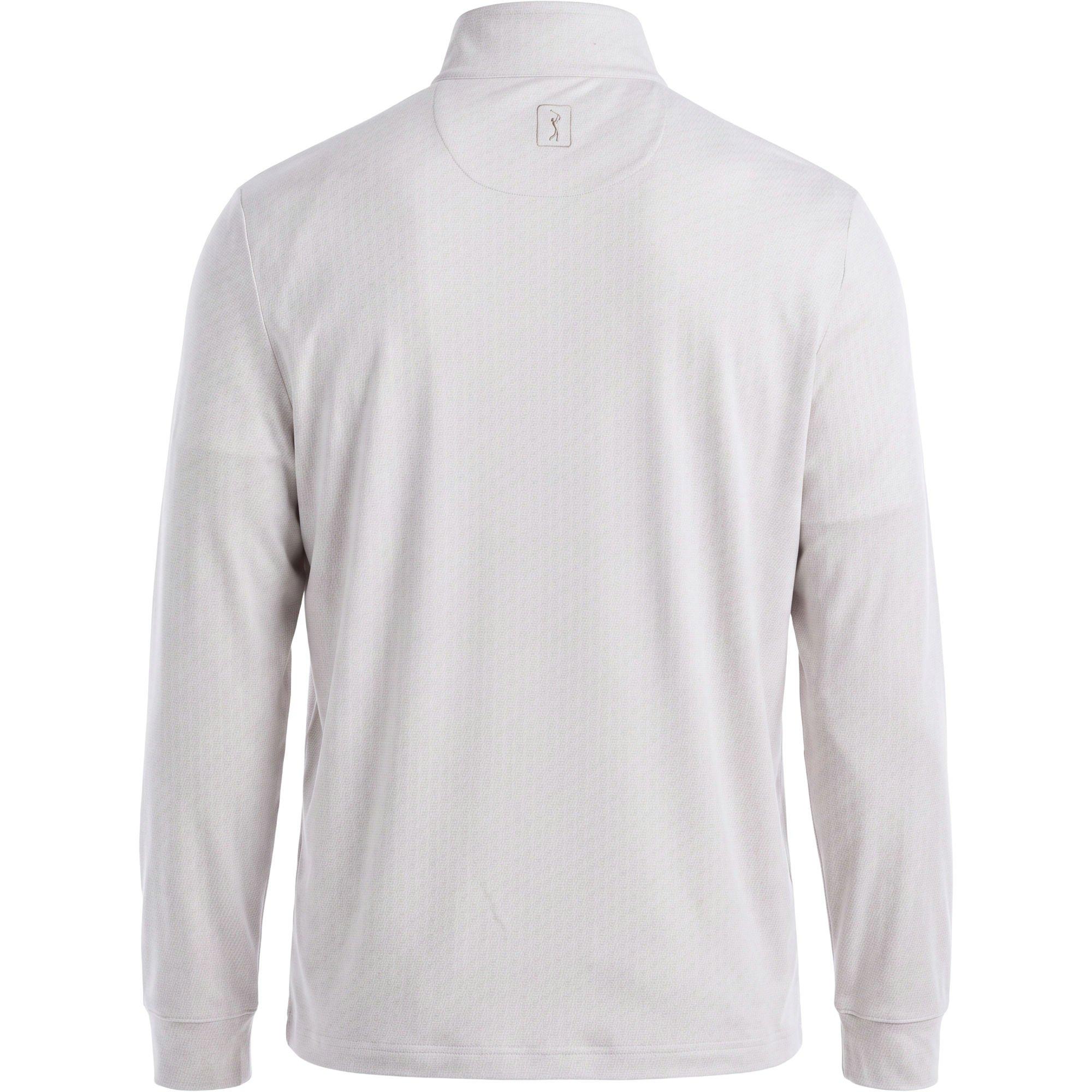 Men's Small Textured Golf Geo Printed 1/4 Zip Sweater