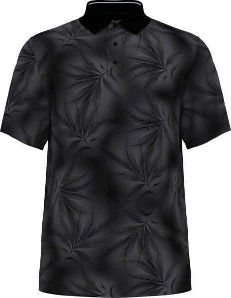 Men's Diffused Foliage Print Short Sleeve Polo