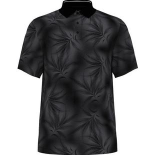 Polo &agrave; imprim&eacute; de feuillage diffus&eacute; pour hommes PGA TOUR