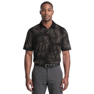 Polo &agrave; imprim&eacute; de feuillage diffus&eacute; pour hommes PGA TOUR