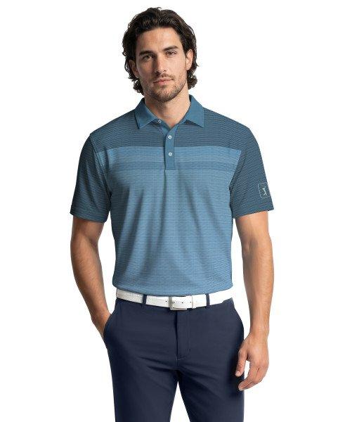 Men's Tee Novelty Block Printed Short Sleeve Polo