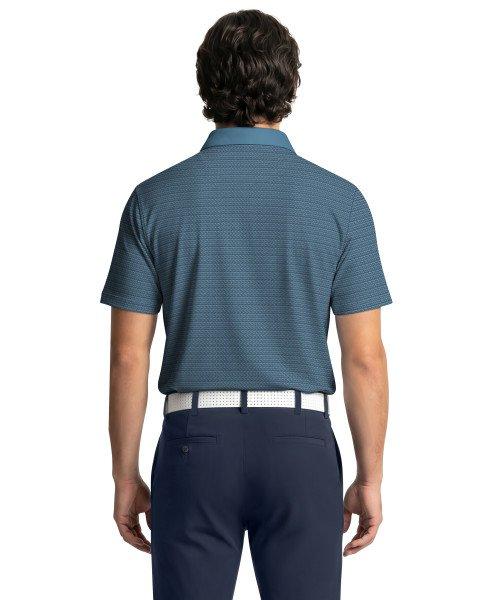 Men's Tee Novelty Block Printed Short Sleeve Polo