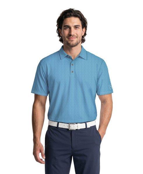 Men's Essential Geo Printed Short Sleeve Polo