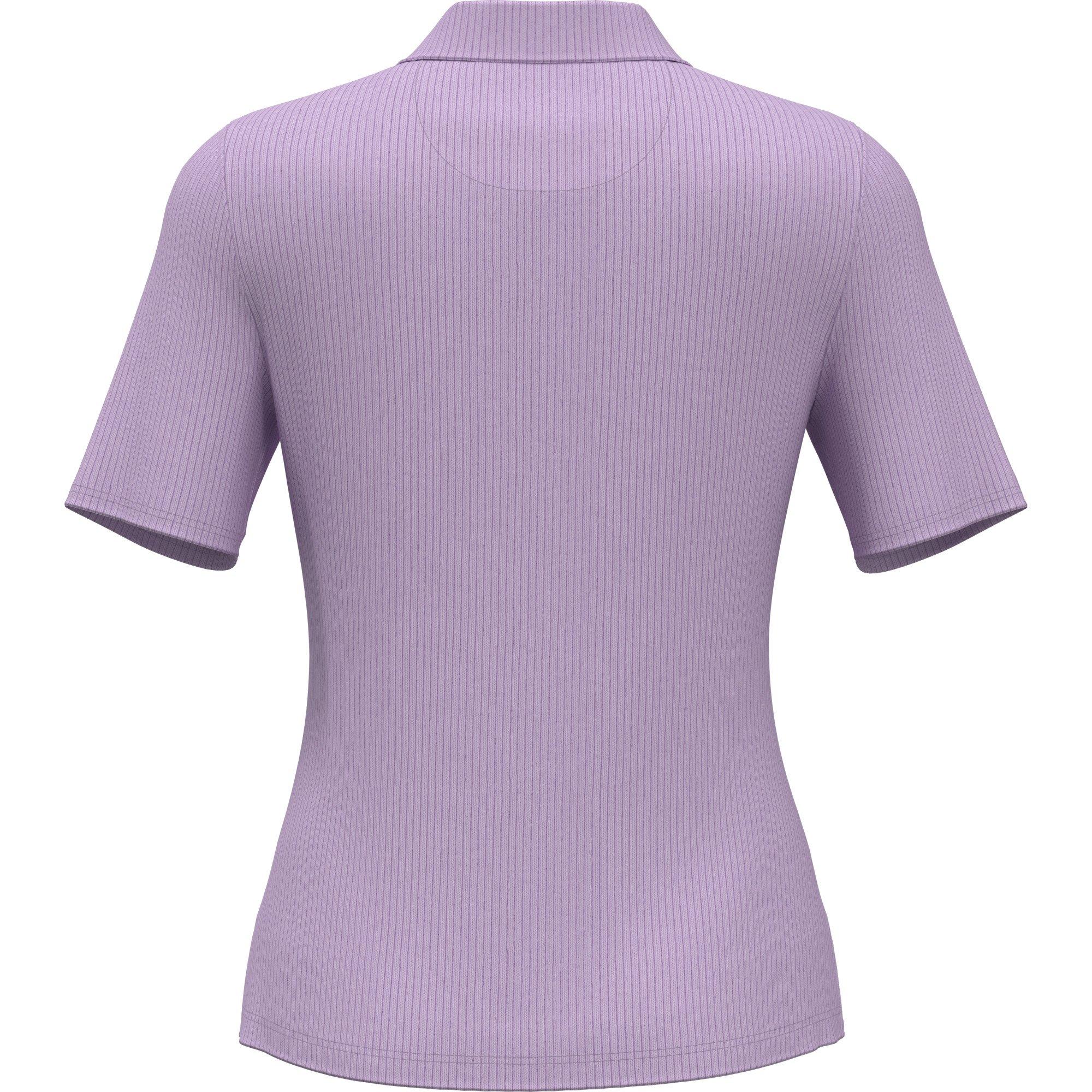 Women's Rib 1/4 Zip Short Sleeve Polo
