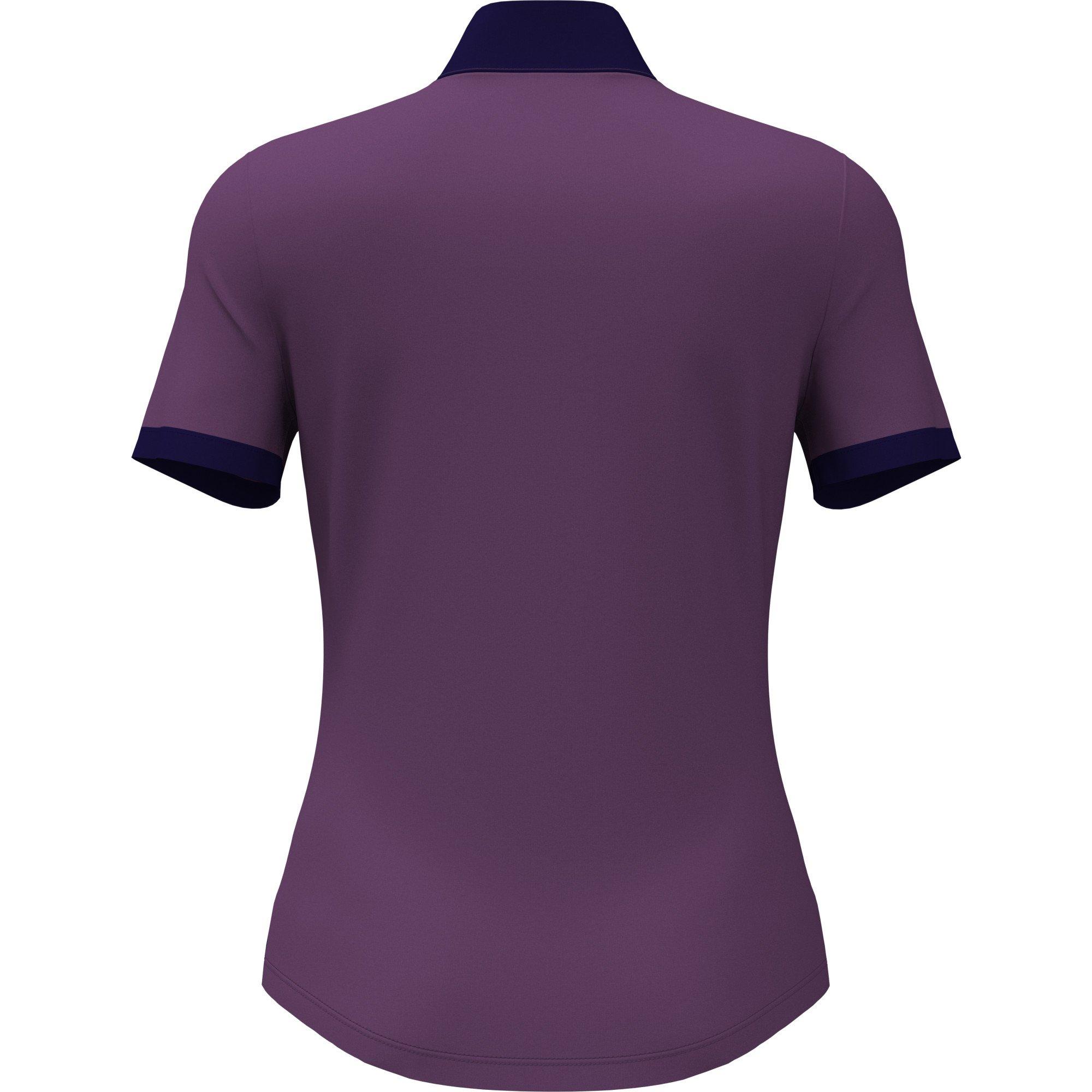 Women's Mock Neck 1/4 Zip Short Sleeve Polo