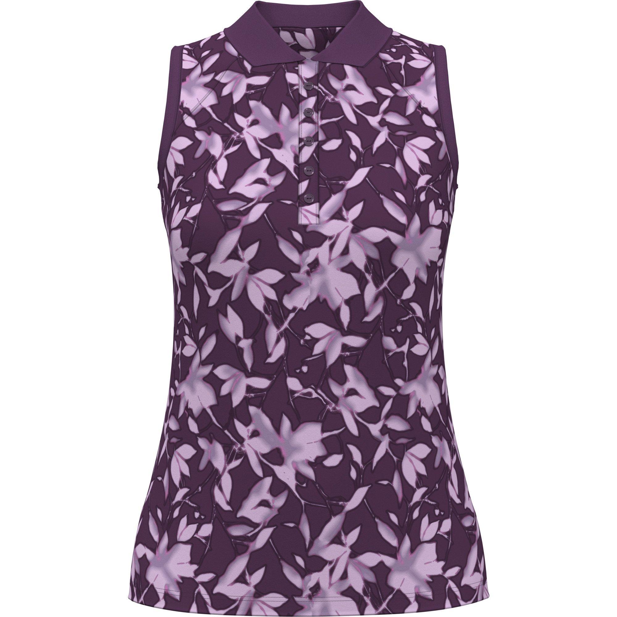 Women's Button Placket Sleeveless Polo