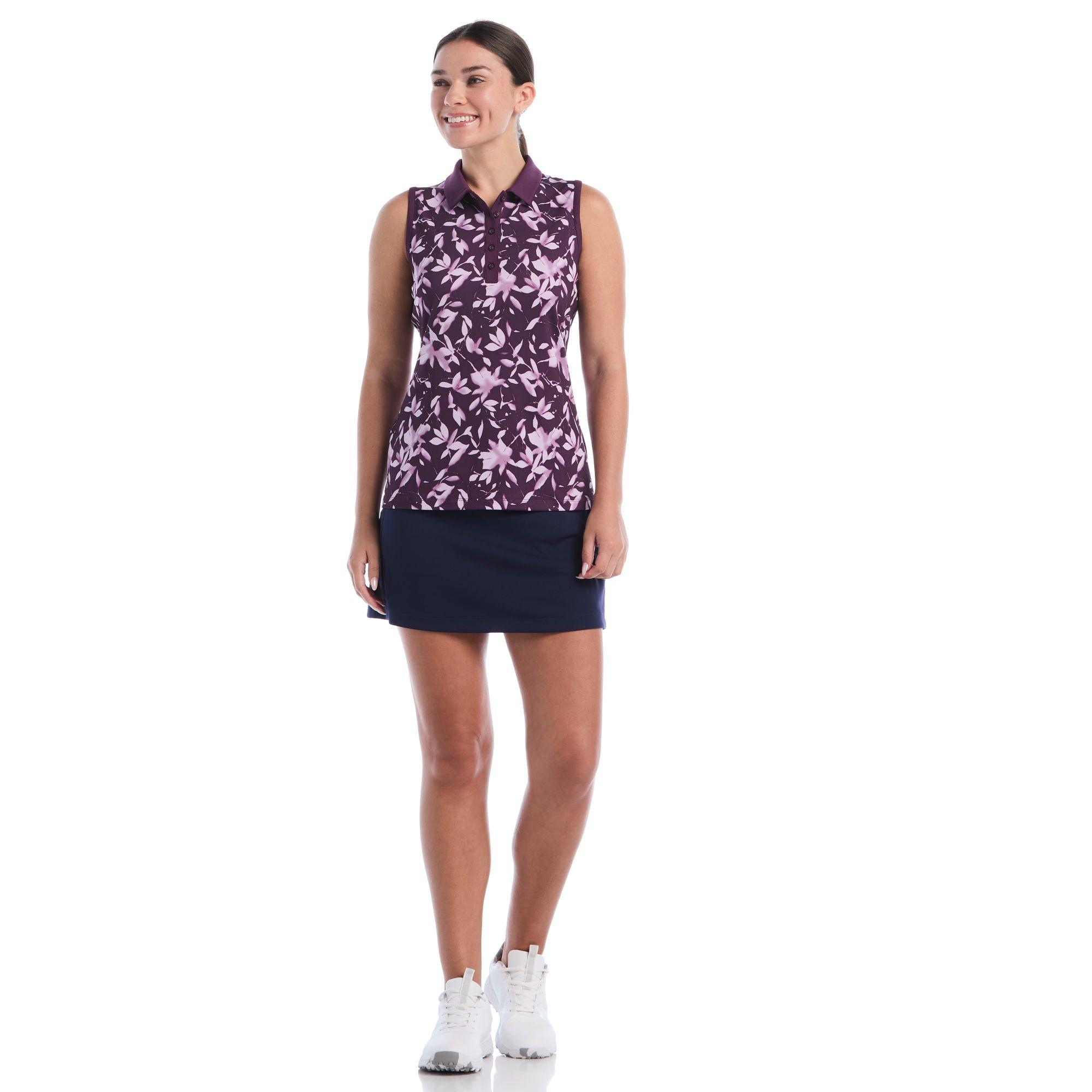 Women's Button Placket Sleeveless Polo