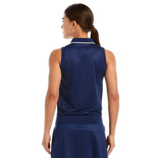 Polo c&ocirc;tel&eacute; sans manches avec motif floral pour femmes CALLAWAY