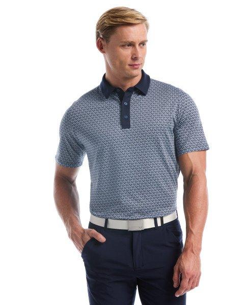 Men's Callaway Geo Print Short Sleeve Polo