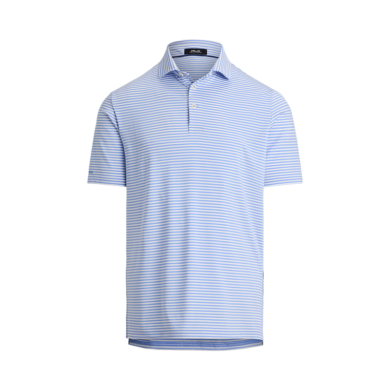 Short-Sleeve Lightweight Airflow Jersey Stripe Polo