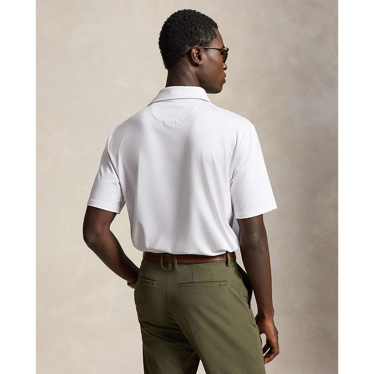Short-Sleeve Elevated Printed Jersey Polo - Fifeshire Geo