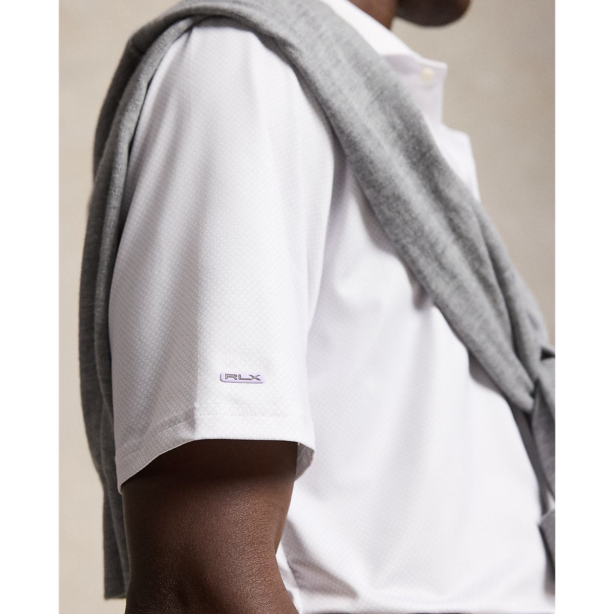 Short-Sleeve Elevated Printed Jersey Polo - Fifeshire Geo