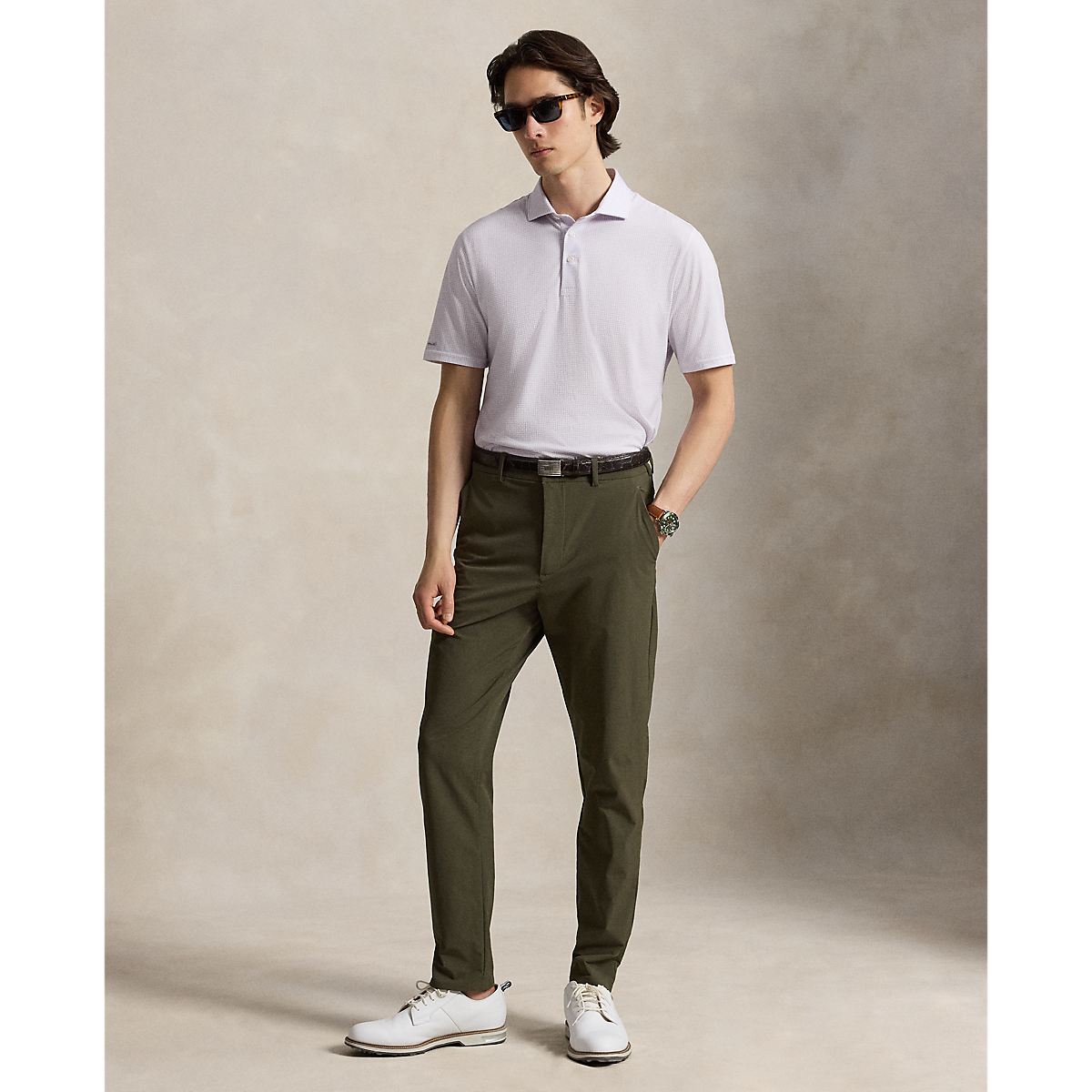 Short-Sleeve Cotton Jersey Polo - Scottish Fairway