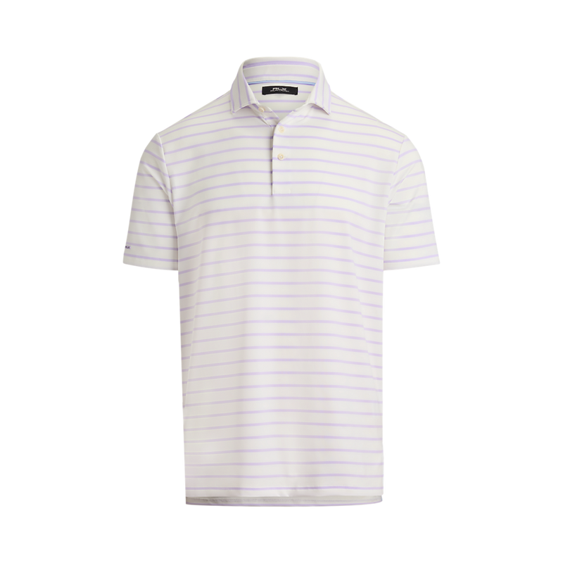 Men's Short-Sleeve Lightweight Airflow Jersey Polo - Ceramic Stripe