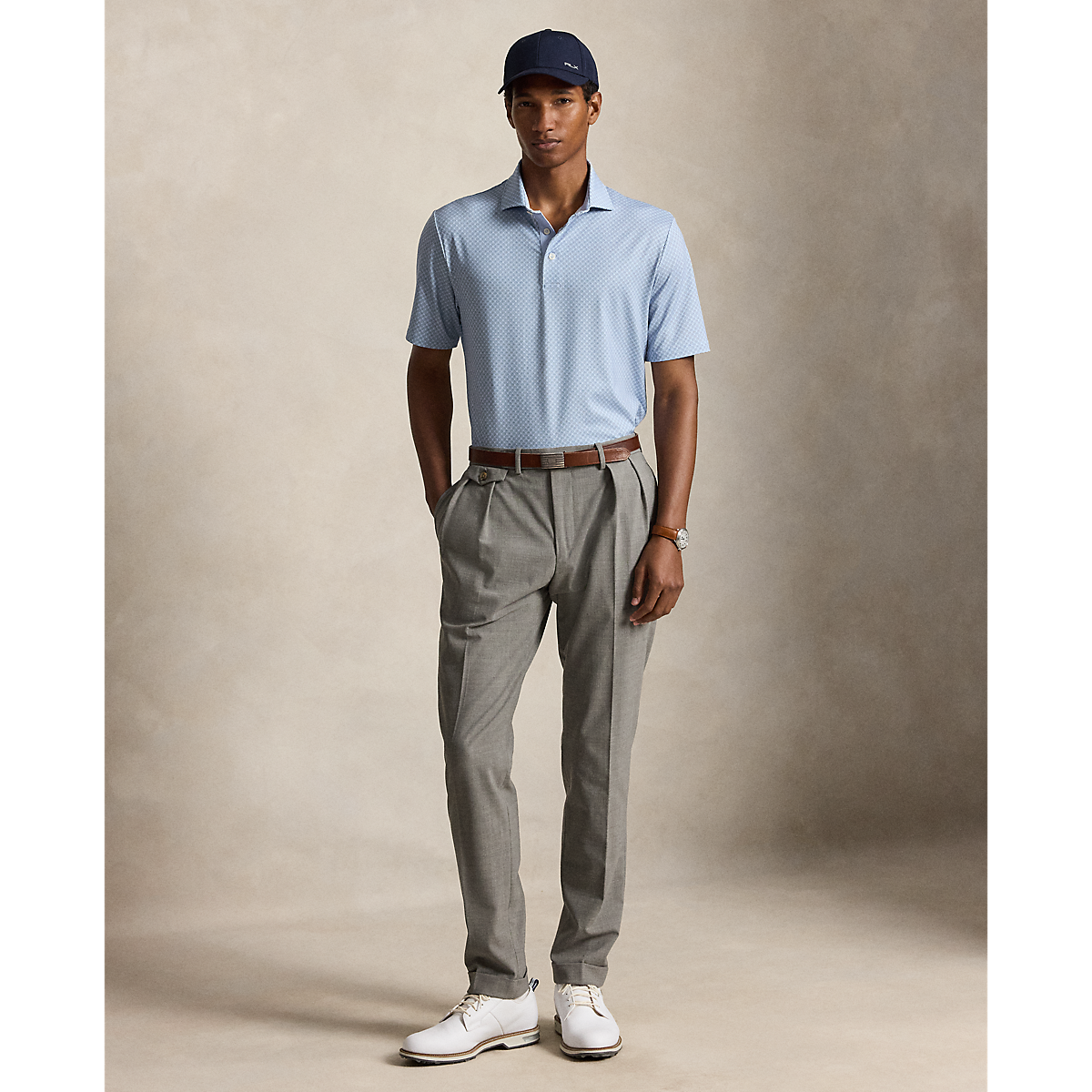 Short-Sleeve Lightweight Airflow Polo - Highlands Foulard