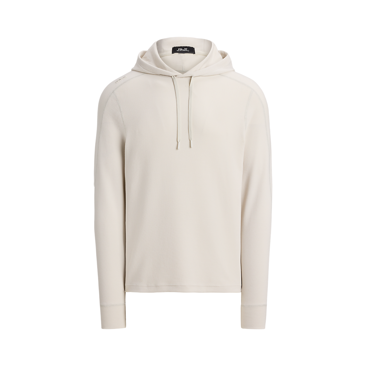 RLX | Men's Performance Waffle Knit Hoodie, Ceramic White, Size Medium
