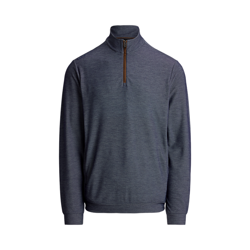 Men's Long-Sleeve Movement Mesh Knit Covered 1/4 Zip Pullover