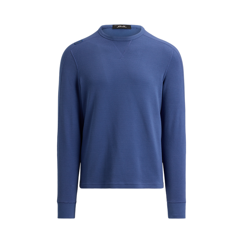 Men's Long-Sleeve Tech Waffle Crewneck T-Shirt
