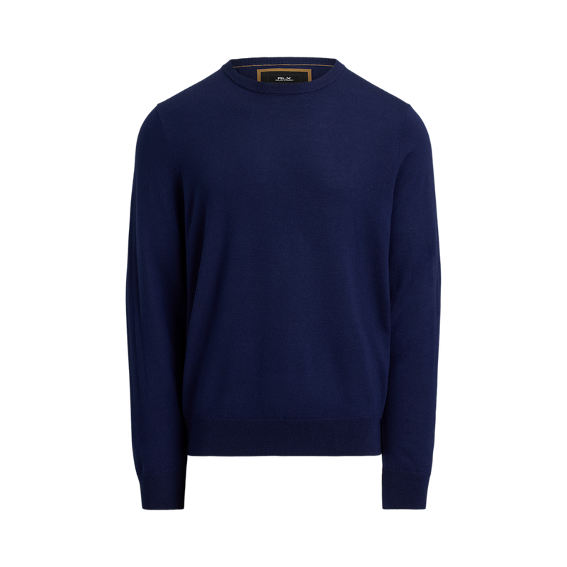 Men's Long-Sleeve Merino Wool Crewneck Pullover Sweater