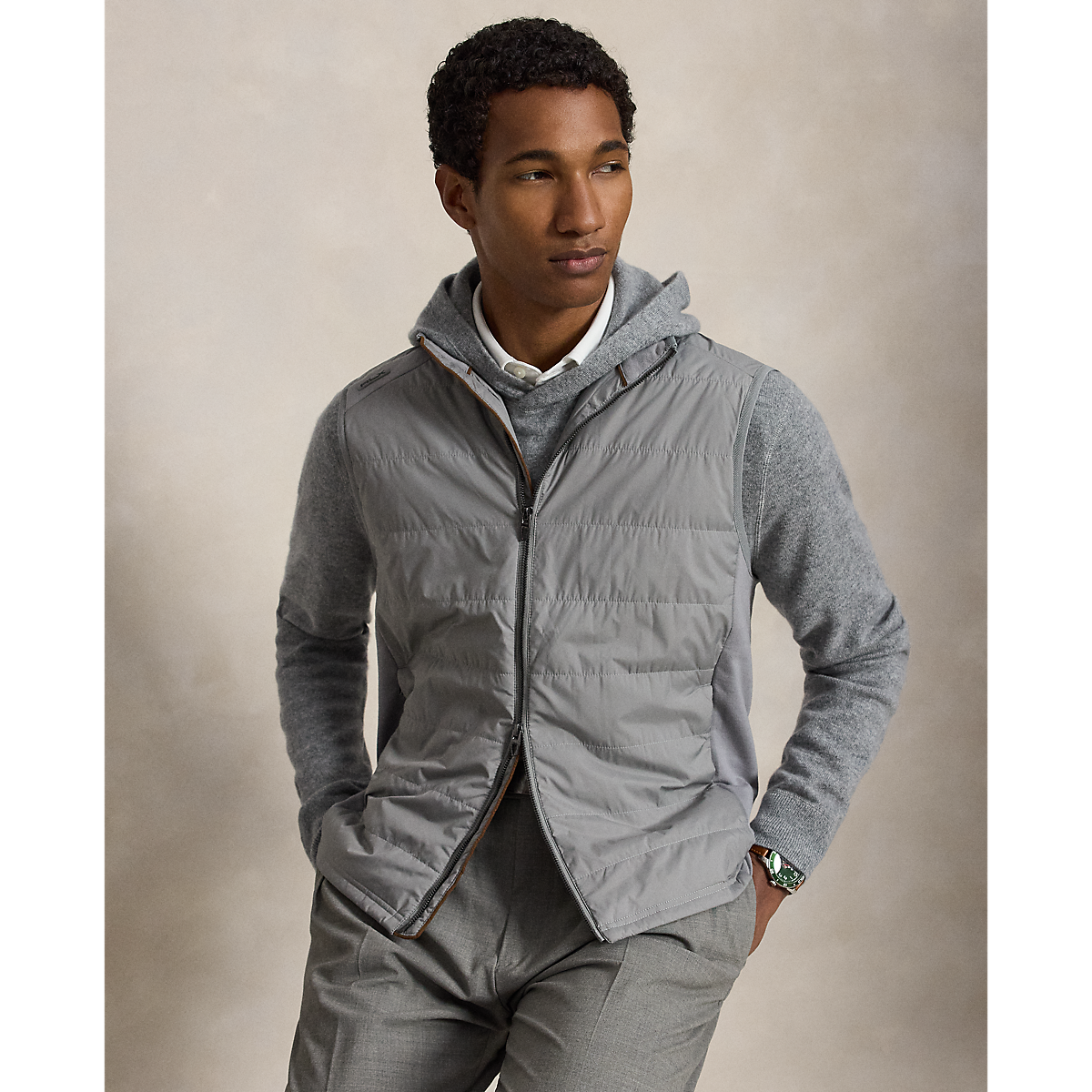 Long-Sleeve Washable Cashmere Sweater Hoodie