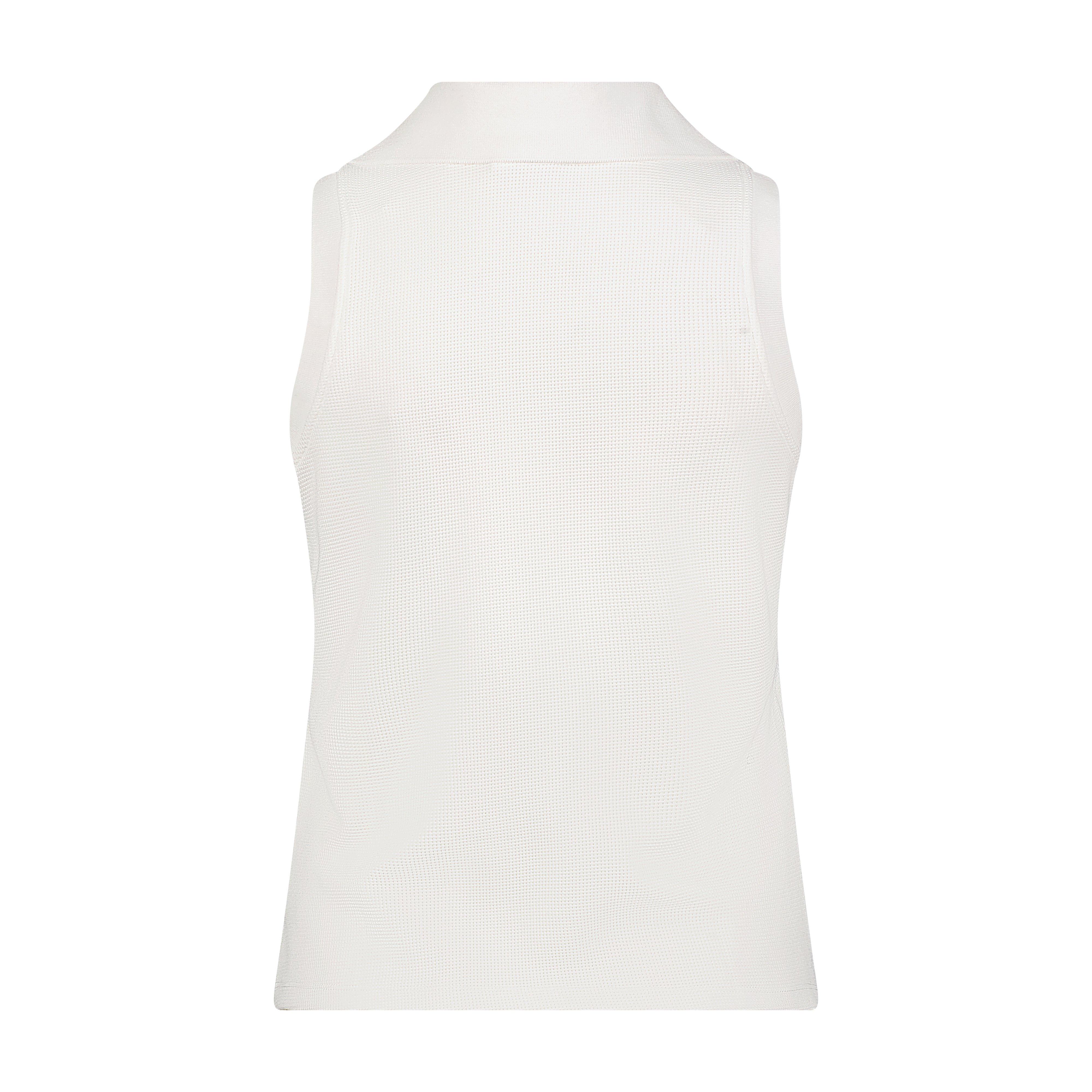 Women's Waffle Sleeveless Polo