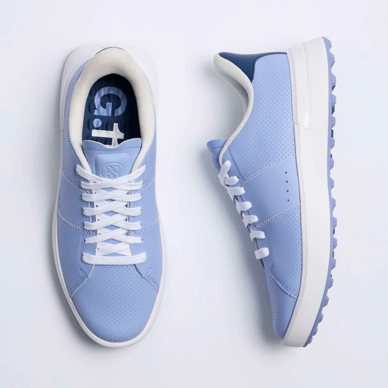 Women's G.112 Perforated Saddle Stripe Hybrid Spikeless Golf Shoe - Blue/Navy