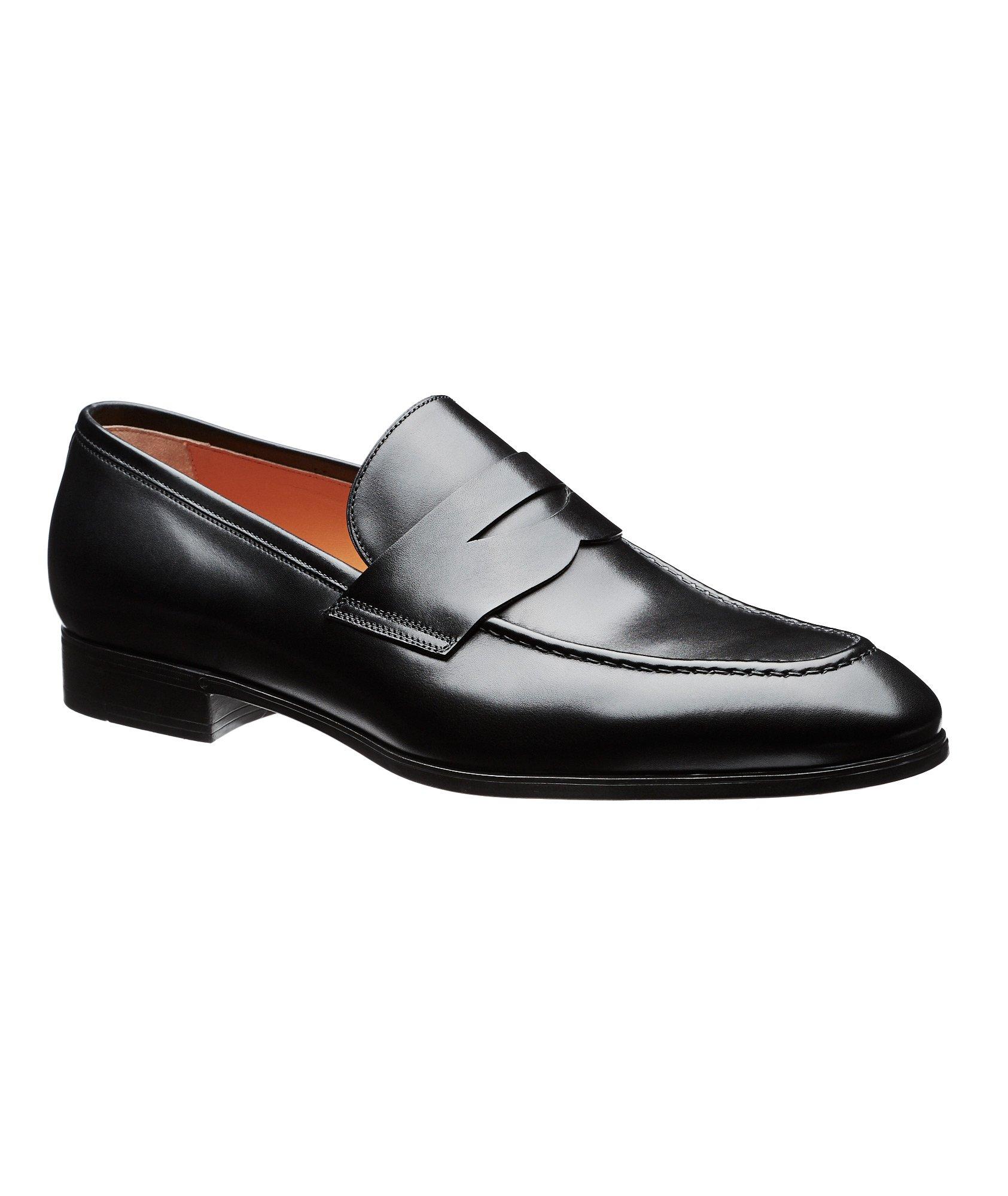 santoni penny loafers