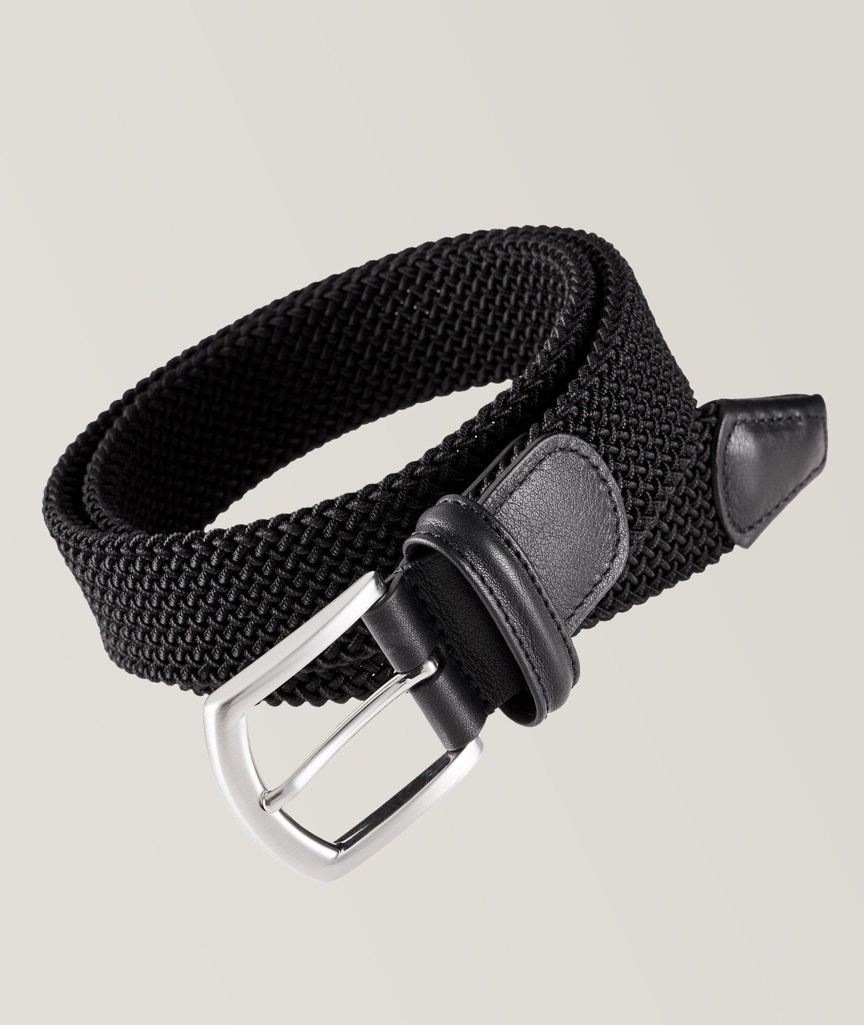 Anderson Belt, Black White Multi, Mens Belts