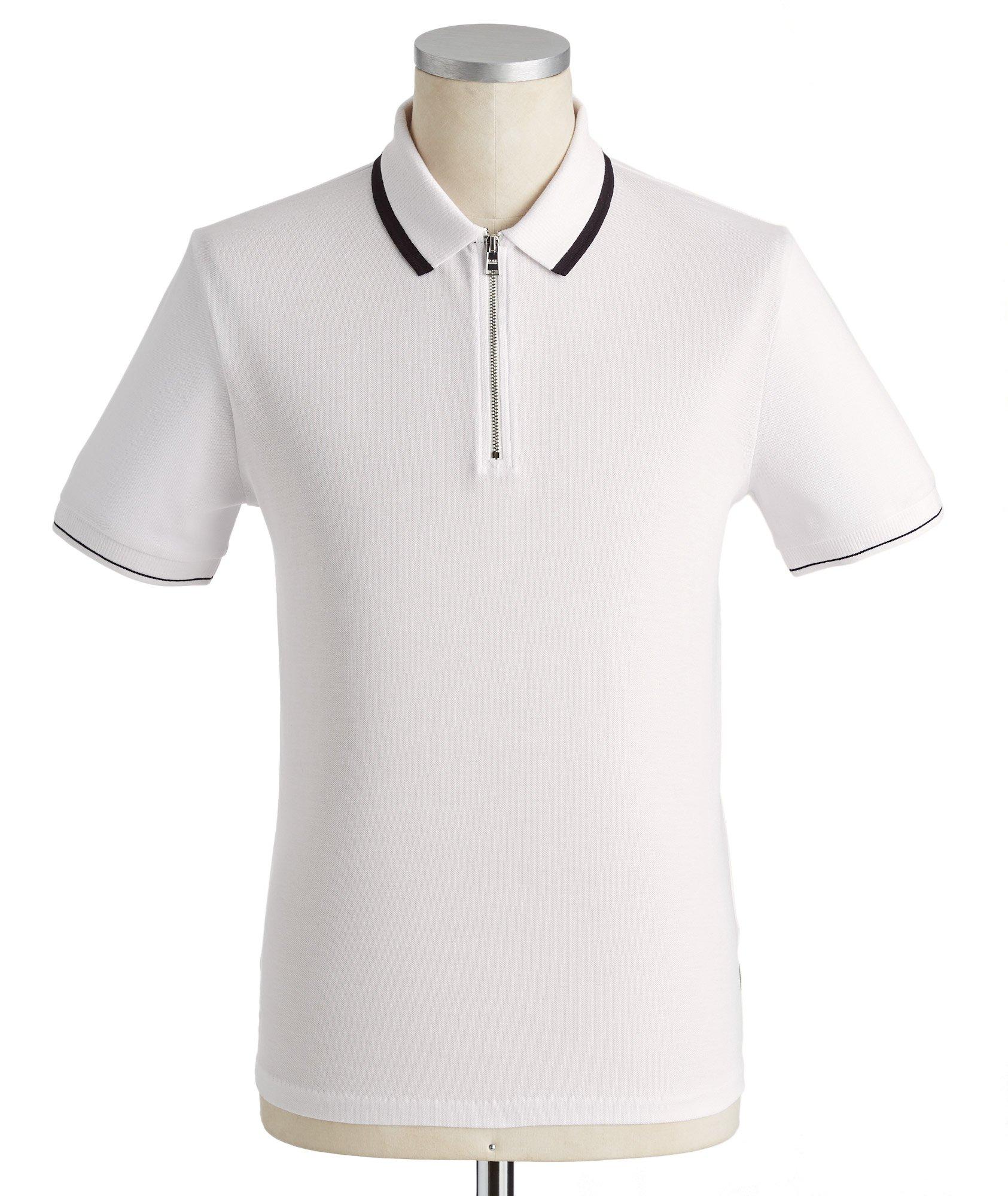 hugo boss half zip polo