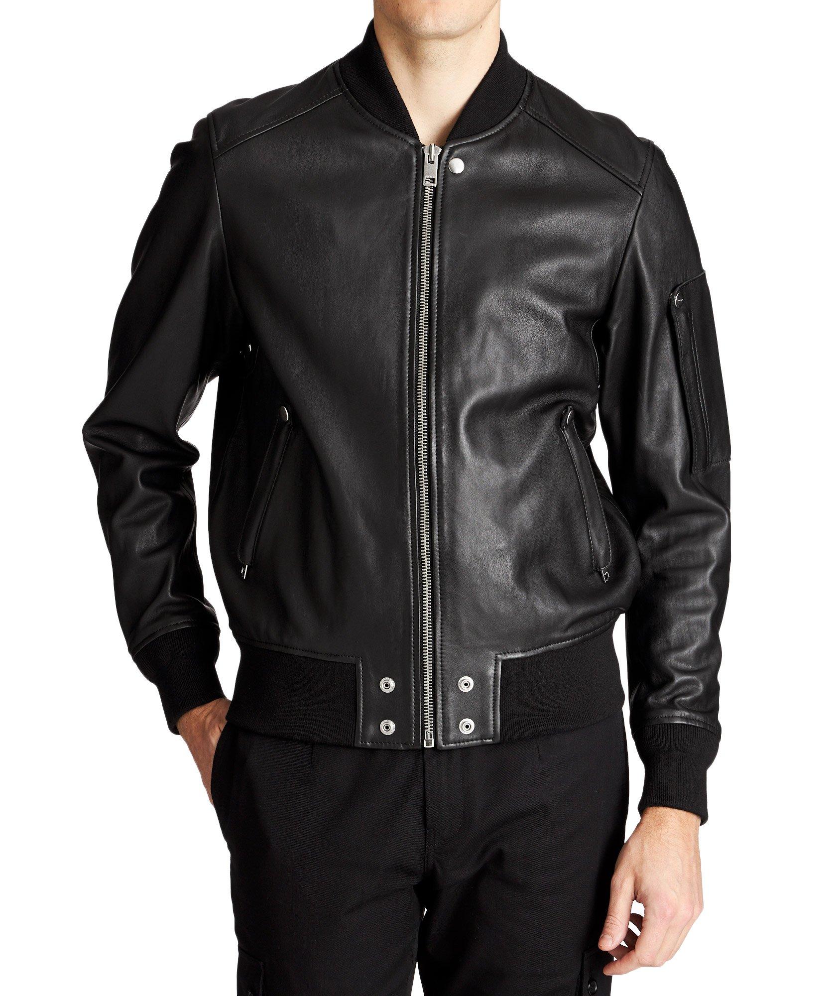 diesel leather bomber jacket