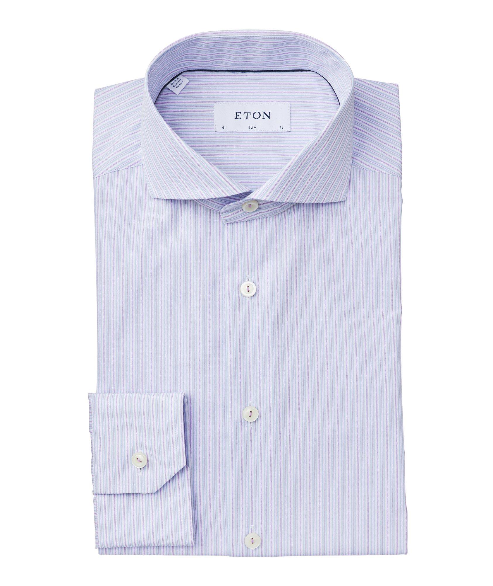 Slim Fit Striped Dress Shirt image 0