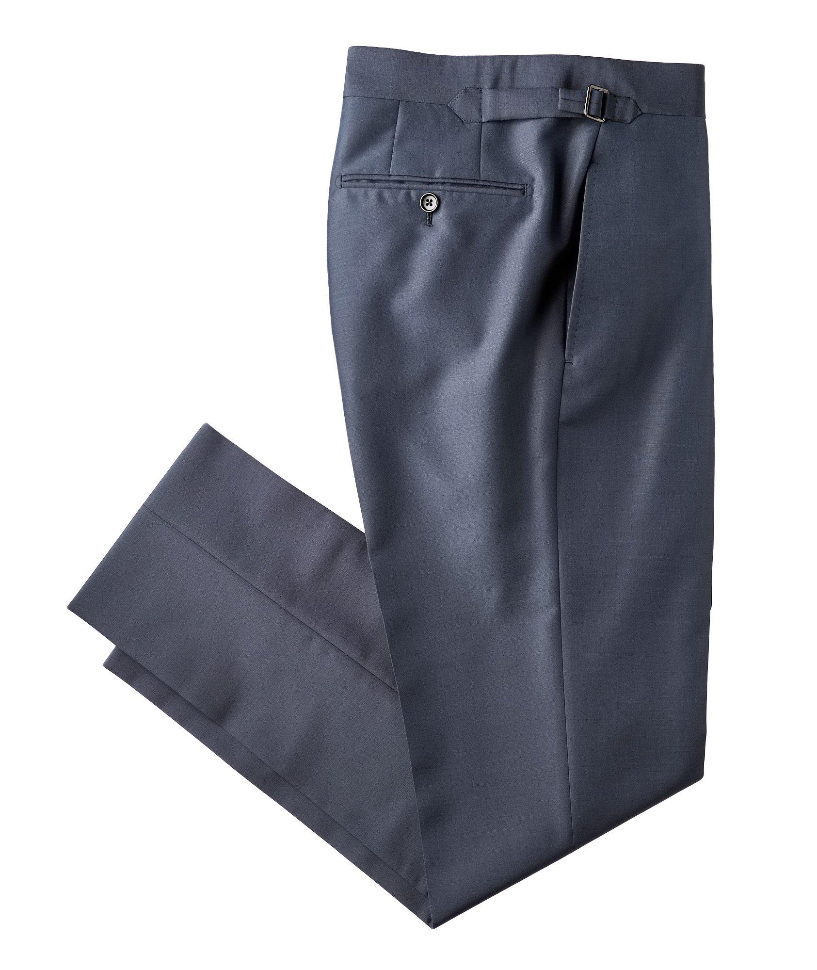Slim Fit Mohair & Silk Dress Pants image 0