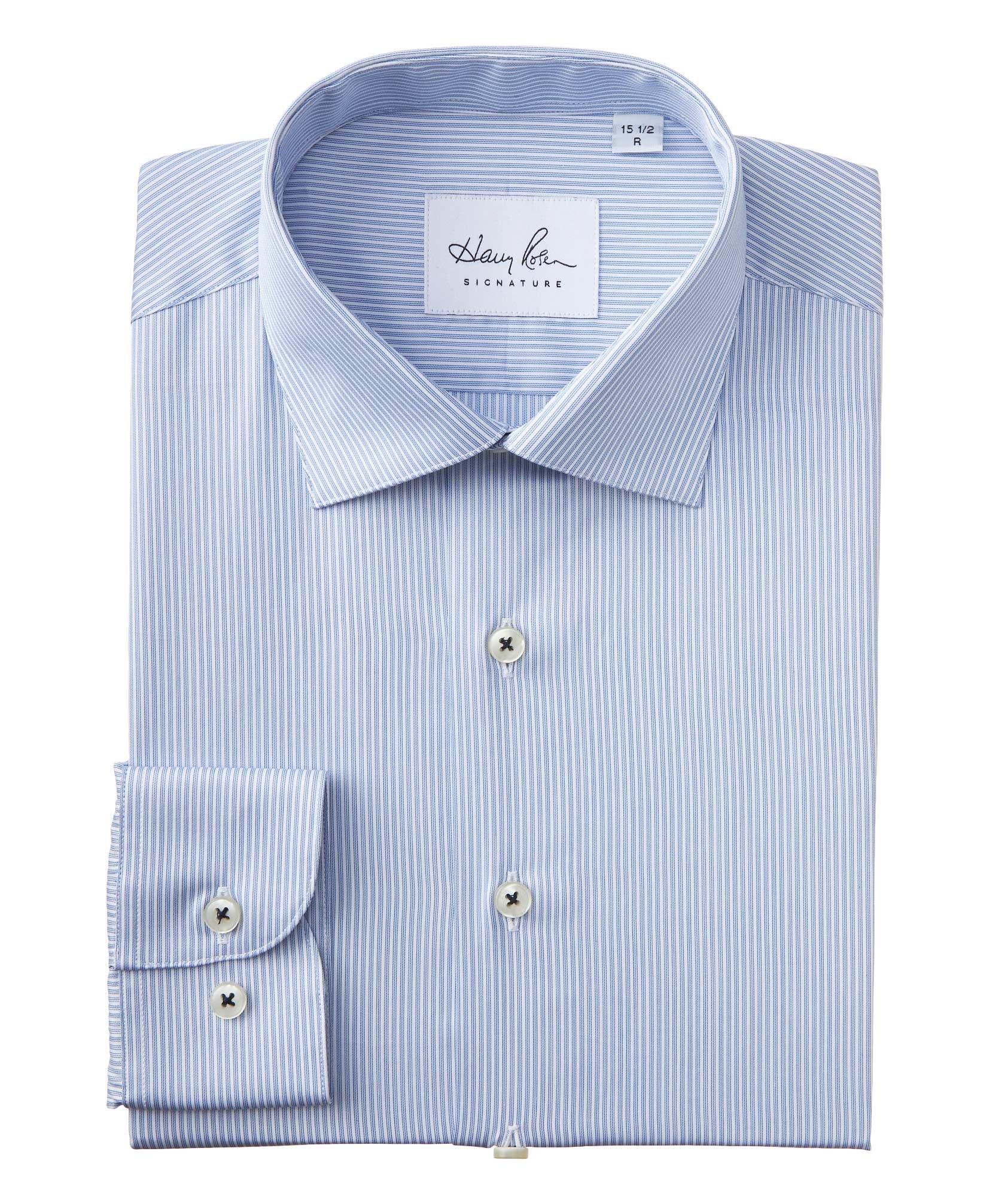 Contemporary Fit Striped Cotton Dress Shirt image 0