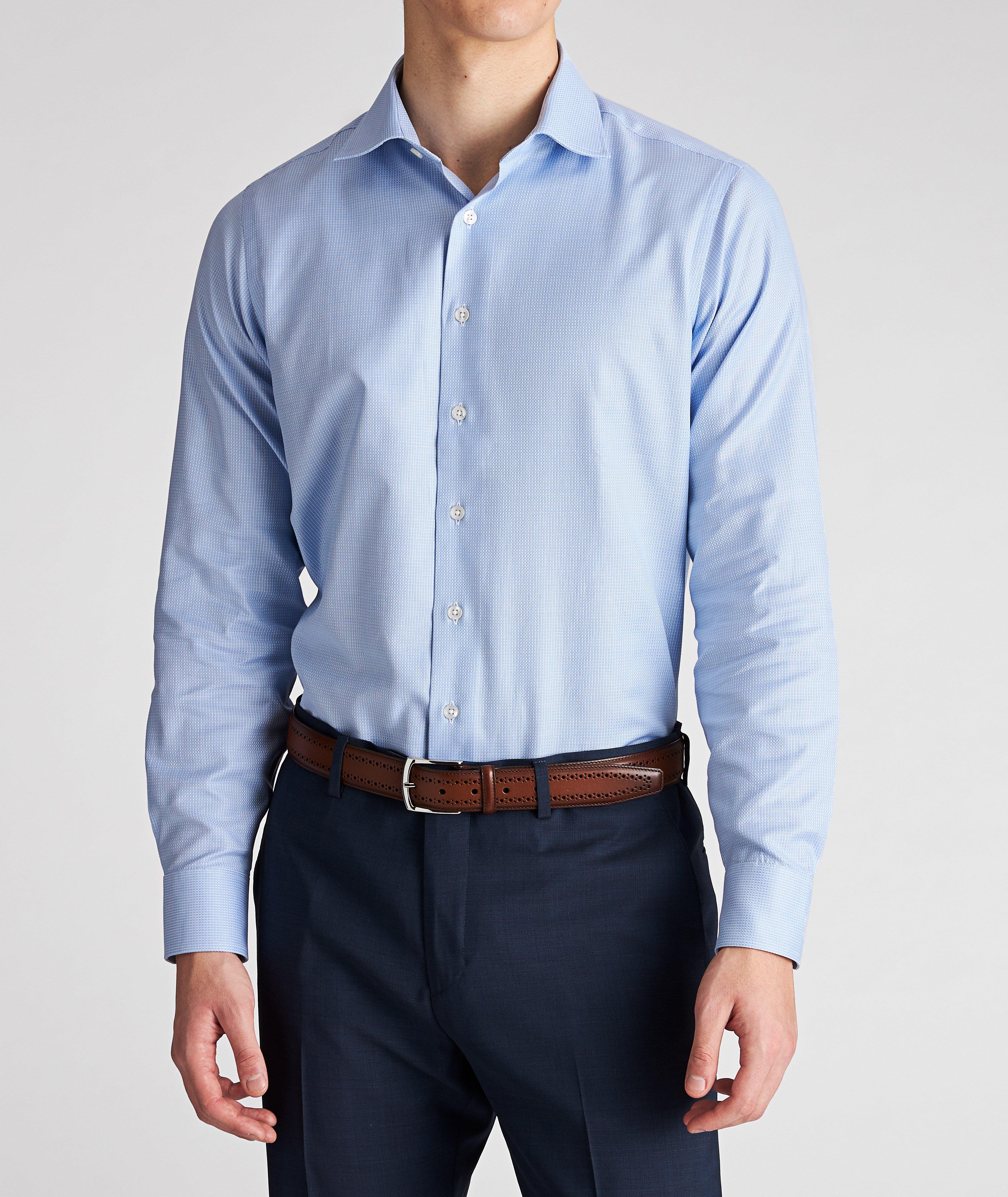 Contemporary Fit Neat-Printed Cotton Dress Shirt image 1