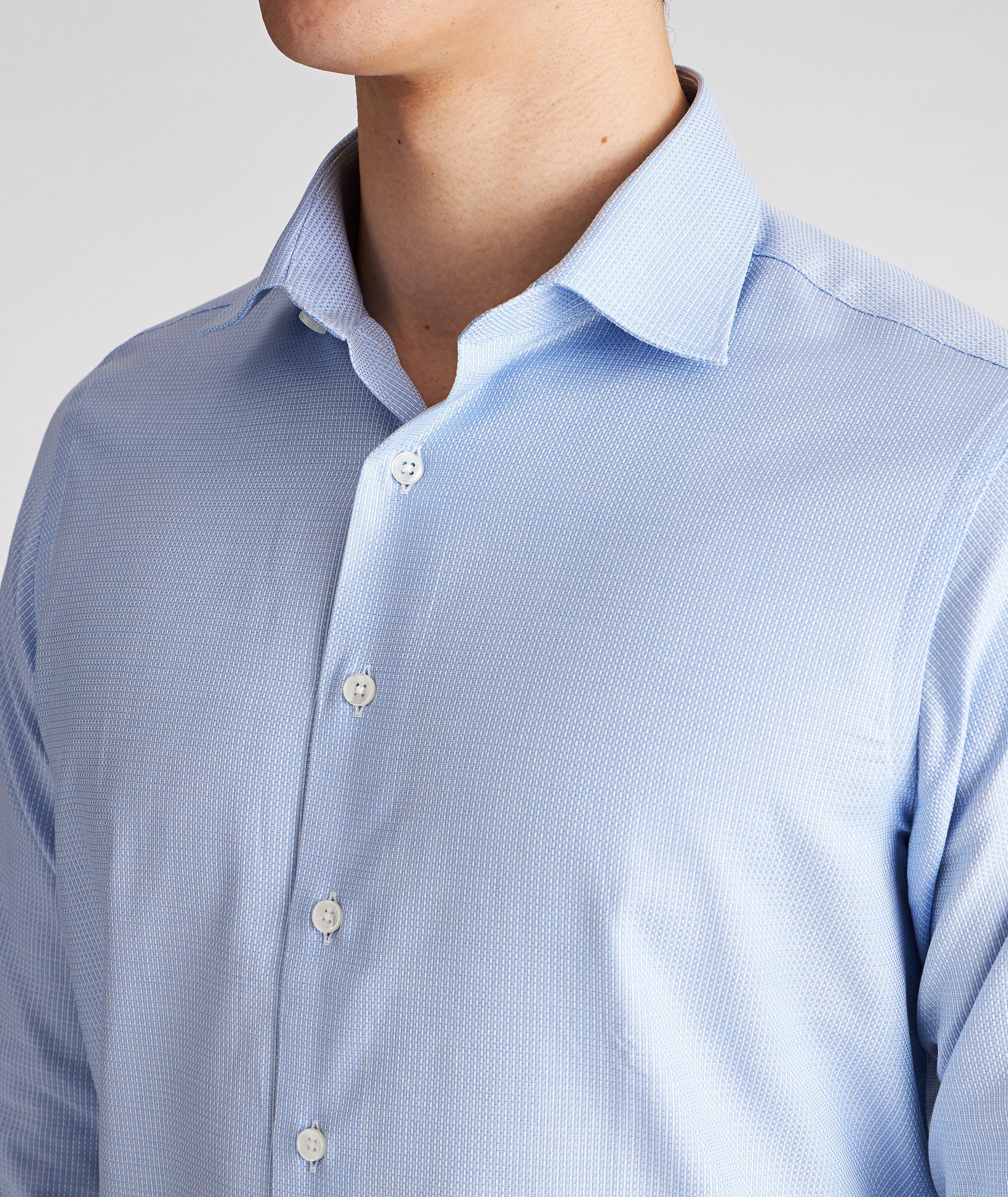 Contemporary Fit Neat-Printed Cotton Dress Shirt image 3